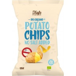 Chipsy ziemniaczane naturalne bez dodatku soli BIO 125g Trafo