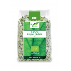 Groch zielony połówki Bio 400g Bio Planet